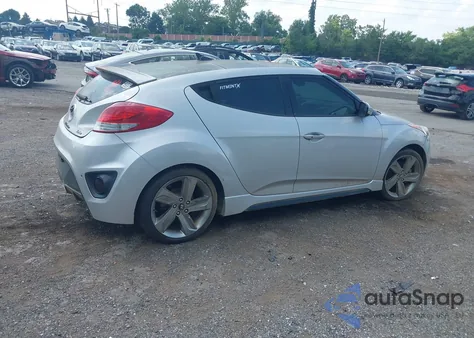 2013 Hyundai Veloster Turbo W/Blue from USA, damaged, VIN KMHTC6AE1DU177023